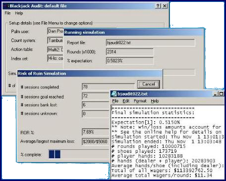 Blackjack Audit for Windows - Click Image to Close