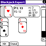 Blackjack Expert for Palm OS - Click Image to Close