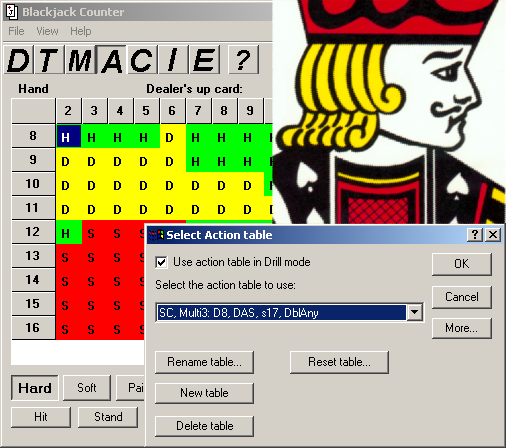 Blackjack Counter Database - OmegaII