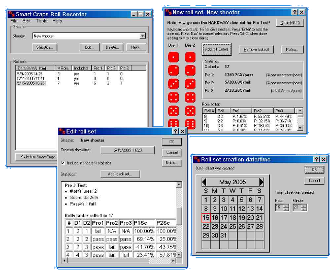 Smart Craps Roll Recorder